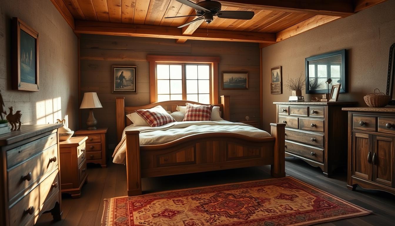 rustic furniture for western bedroom decor