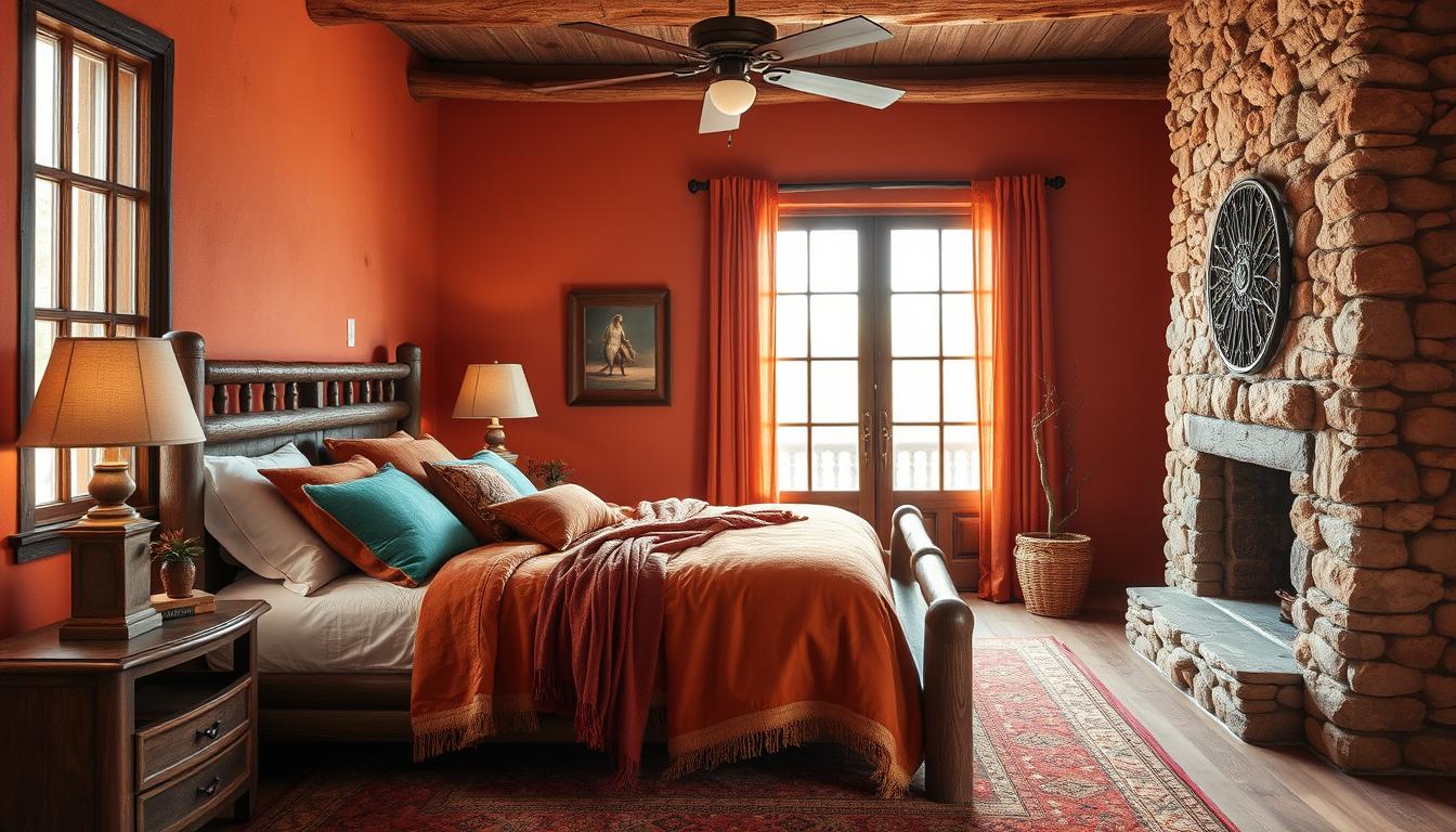 southwestern-colors-for-western-bedroom-decor