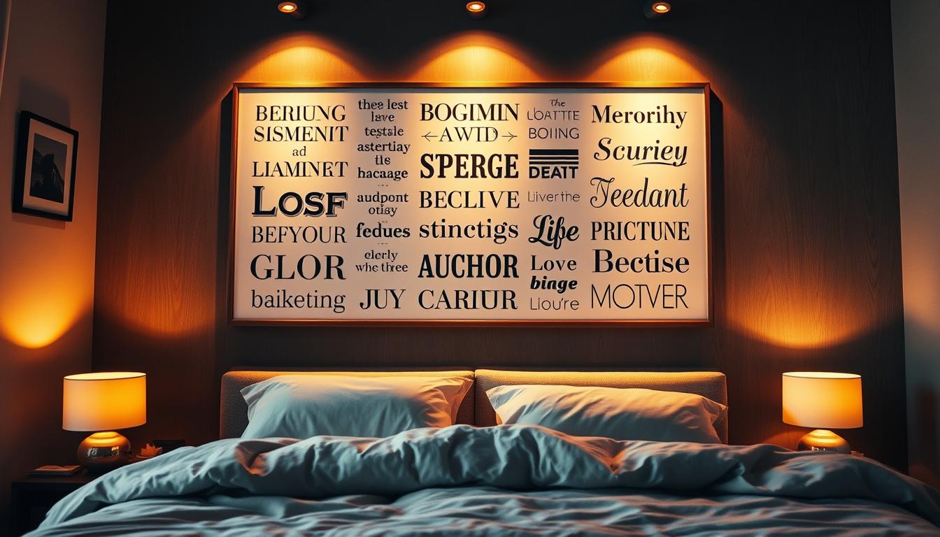 typography wall art